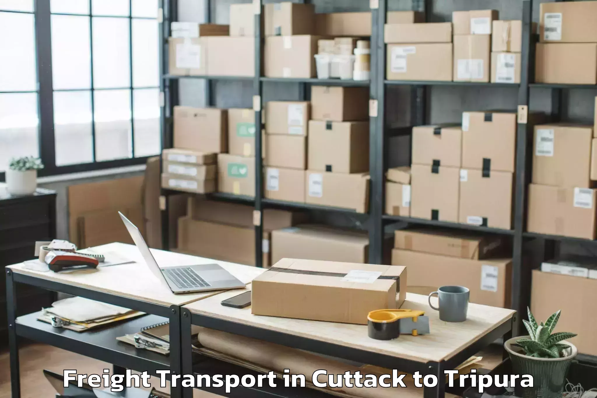 Affordable Cuttack to Boxanagar Freight Transport